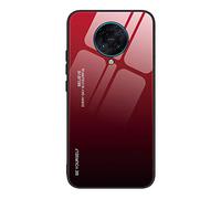 FANFO® Funda para Xiaomi Poco F2 Pro [Fancy Series] Gradient 9H Glass Cover Marco Duradero de TPU Suave Rasguña Resistente Ultra-Delgado Case, 5