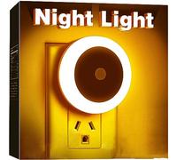 FanFuGuo® 3 Piezas Luz Nocturna Led Infantil Enchufe,Luz Nocturna Sensor crepuscular enchufe LED, Encendido/Apagado automático,Luz de Noche para niños, Escalera, Dormitorio, Cocina, Baño (Cálido)