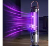 FanFuGuo® Mata Mosquitos Electrico Recargable, Lampara Antimosquitos Electrico, Luz UV y luz Nocturna 2 en 1 con Sensor Crepuscular, Trampa Mosquitos para Dormitorio、Cocina、Jardín、Oficina、Camping