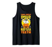 Fang-Tastic Smiles Boo-Tiful Dental Halloween Camiseta sin Mangas