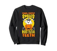 Fang-Tastic Smiles Boo-Tiful Dental Halloween Sudadera