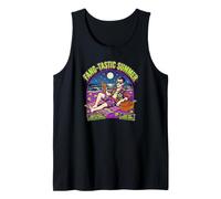 Fang-Tastic Summer Vampire Beach Drácula Vacaciones de Halloween Camiseta sin Mangas