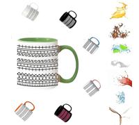 FANGDIAO Hidden Message Coffee Mug,Fucks This Shit Mug,Novelty Creativity Funny Ceramic Coffee Cup, Microwave-Safe Coffee Cup,Funny Office Gifts for Coworkers, Friends, Family-green