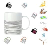FANGDIAO Hidden Message Coffee Mug,Fucks This Shit Mug,Novelty Creativity Funny Ceramic Coffee Cup, Microwave-Safe Coffee Cup,Funny Office Gifts for Coworkers, Friends, Family-white