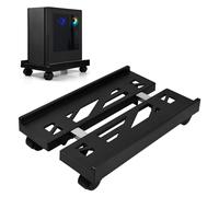Fangehong Soporte para CPU PC Ajustable Ruedas, para Ordenador de Escritorio, Soporte de Torre para Caja de Computadora, Carro de CPU Móvil con Ruedas para Ordenador de Escritorio Bajo Mesa Negro