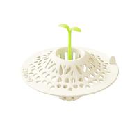 Fangfhai Atrapador de Pelo para desagüe de Ducha con Mango de brotes de Frijol, Protector de Drenaje de Silicona para baño, apartamento, Dormitorio, casa rodante