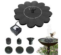 Fangfhai Fuente solar de baño para pájaros, fuente de baño para pájaros, fuente de agua silenciosa al aire libre para paisaje, baño de pájaros, terraza, patio, porche, piscina, estanque, decoración de