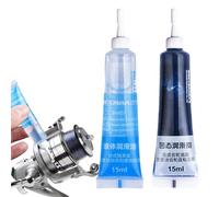 Fanging Grasso Fishing - Tubo de 15 ml lubricante Anti-Ropa para bobinas, Kit de Mantenimiento de 2 Piezas de y Grasa Universal | Protección antisuciedad para Tipos de carretes rotativos