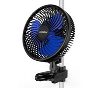 FanGoFast Clipfan/Ventilador con Clip 10W, Ventilador de Cultivo con Clip, Oscilación Manual EC Motor, 10 Velocidades, para Tienda de Cultivo