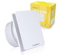 FanGoFast Ventilador de Baño | 100mm | 12W | Blanco | Extractor Baño Silencioso con válvula Anti retorno | para Cocina Baño Invernadero Garaje