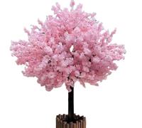 FANGQMM Árbol de Cerezo Artificial Hecho a Mano, Gran árbol Artificial de Flores de Cerezo Rosa Claro Hecho a Mano, árbol Grande de Deseos de para Bodas y decoración de Bricolaje Round-1x0.6m/39x23in