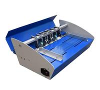 FANGQMM Máquina Plegadora Eléctrica, Marcado y perforador de Papel de 520 mm con Ajuste de Profundidad. Ideal para Libros y Fotos. Mesa de Trabajo extendida y Escala de precisión.