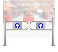 FANGQMM Puerta de Seguridad Universal para almacenes, Puerta de Cierre automático para Uso peatonal, Puerta batiente Universal metálica Industrial para almacenes, para supermercados 100x97cm