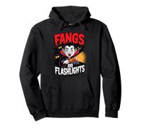 Fangs and Flashlights Vampires Ghost Hunting Halloween Sudadera con Capucha