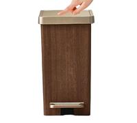 Fangssiy Cubo de Basura | Cubo para Residencia Universitaria con Tapa y Pedal | Contenedor De Residuos Estrechos Para Apartamento Sala De Estar Hogar Baño Dormitorio