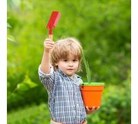 Fangssiy Juego de Jardinería para Niños | Juguetes de Playa Pequeños con Mango de Madera - Juego De Herramientas De Jardín con Pala Y Horca,para Niños y Niñas en Patio, Piscina, Hogar y Preescolar
