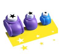 Fangssiy Tijeras De Agujereado Para Manualidades - Portátil Forma De Corazón | Punzón De Estrellas | Para Niños Niñas Hogar Viajes Escuelas Guardería Cumpleaños