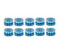 Fangxuee 10 X Conjunto Pulseras de la Amistad Azules con Cuentas Elásticas, Joyería de Playa para Mujeres, Pulseras Elásticas para Mujeres
