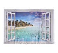 Fangxuee 3D Ocean Nature Sea View Mural Window Home Decor Sticker Room Picture Poster Art