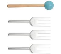 Fangxuee 4 piezas/Set AleacióN de Aluminio Angel Crystal DiapasóN 4096 Hz / 4160Hz / 4225Hz DiapasóN de EnergíA