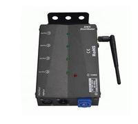 Fangxuee 4 Vías Inalámbrico Separado DMX512 Divisor Distribuidor DMX512/1990 Señal de Datos 1 Entrada Salida Lado Instalado Enchufe la UE