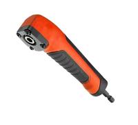 Fangxuee Adaptador de Extensión de Vástago de Perforación en Ángulo Recto de 90 Grados, Potente Herramienta Multiusos para Esquinas, Accesorios, Color Naranja.