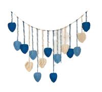 Fangxuee Adorno Colgante de Pared de Macramé con Hojas Tejidas, Tapiz de Pared Artístico Tejido Hecho A Mano, Decoración del Hogar para Dormitorio, Sala de Estar C