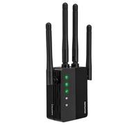 Fangxuee Amplificador de Señal Extensor WiFi de 1200 Mbps, Banda Dual, 2,4 G, 5,8 G, 2 Puertos LAN, Compatible con para Transmisión de Larga Distancia, Enchufe UE