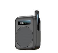 Fangxuee Amplificador de Voz Bluetooth con Micrófono de Solapa Inalámbrico Magnético, para Aulas, Yoga y Conferencias (Negro)