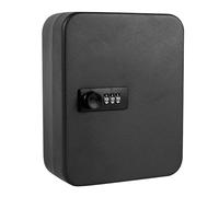 Fangxuee Armario Llaves con Combinación,20 Llaves,Caja para Llaves,Organizador Llaves con Cerradura para Montaje Pared,Caja Seguridad con Cerradura Armario Llaves Bloqueo de Código