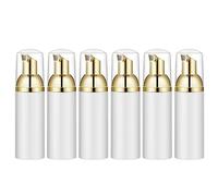 Fangxuee Botella de Espuma de 50 Ml / 1.7 Oz con Bomba de, 6 Piezas, Dispensadores de Espuma de Viaje VacíOs para JabóN, Champú, +