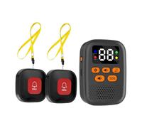 Fangxuee Botón de Llamada Inalámbrico para Cuidadores de Personas Mayores, Localizador con Vibración para Cuidadores de Personas Mayores, Botón de Alerta para Personas Mayores.
