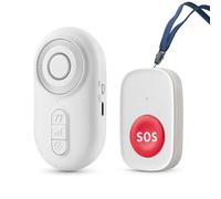 Fangxuee Buscapersonas para Cuidadores, Botones Inalámbricos de Llamada de Enfermera para Monitoreo de Personas Mayores, de Alerta SOS, Timbre de Llamada de Alarma Portátil