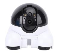 Fangxuee Cámara de Seguridad para Interiores de 2 MP con Doble Lente y Batería Recargable de 5200 MAh. Control Remoto por Aplicación. Cámara Robot para Mascotas, Ideal para Gatos y Perros.
