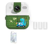 Fangxuee Cámara para Niños, Impresora de Fotos, Cámara de Video Digital para Niños, Fotografía, Impresión Instantánea, Dinosaurio.