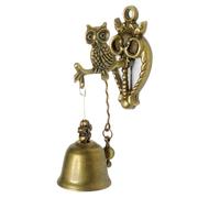 Fangxuee Campanas de Puerta con Forma de Animal, Campanas de Metal de Hierro, Carillón de Viento, Colgantes de Pared con Forma de Búho, Estilo Nostálgico Vintage