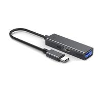 Fangxuee Concentrador USB 3.2 Tipo C de 5 Gbps y 60 W con Carga PD, Adaptador OTG, Convertidor USB A Tipo C de Alta Velocidad, Color Negro