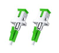 Fangxuee Conector Fritzbox SC/Hembra A LC/Macho Monomodo, Pérdida de Acoplamiento de Fibra Óptica Inferior A 0,2 DB, Rápido (Paquete de 2)