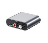 Fangxuee Convertidor de Fibra Óptica de Señal Analógica Digital, Coaxial SPDIF, Salida de TV y DVD, Conexión de Audio, Amplificador Lotus Dual.
