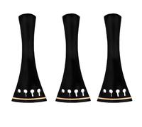 Fangxuee Cordal de Violín 4/4 de Ébano con Incrustaciones de Kit de Repuesto de Accesorios para Violín.