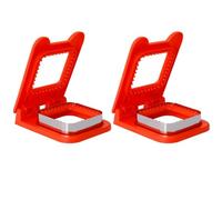 Fangxuee Cortador de Sándwich de Metal, Sellador, Cortador de Sándwich Cuadrado, Lonchera para Niños, Caja Bento Roja.