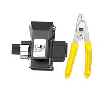 Fangxuee Cortadora y Alicates de Fibra Óptica Totalmente Automáticos de un Solo Paso T-09. Empalmador de Fusión de Fibra Óptica. Cortador de Fusión en Frío de Fibra Óptica.