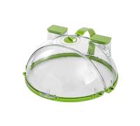 Fangxuee Cubierta Antisalpicaduras para Microondas con Vaporizador de Agua para Alimentos, Protector Salpicaduras para Microondas con Cubiertas de Placa con Asa para Calentar