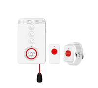 Fangxuee de Alarma de Emergencia 4G 433 MHz SOS, Intercomunicador Bidireccional, Llamada de Emergencia con un Solo Botón, para Personas Mayores, Enchufe de la UE.