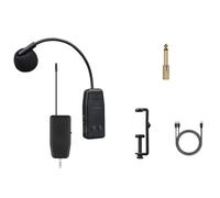 Fangxuee de Micrófono Inalámbrico de Clip de 2,4 G con Clip para Instrumento, Receptor, Transmisor y Sonido para Reuniones en