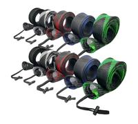Fangxuee Fundas para Cañas de Pescar, Fundas para Cañas de Pescar, de Trenzada Escalable con Cordón, Accesorios de Pesca.