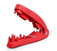 Fangxuee Herramienta Pelacables RJ45 4 en 1 con Funciones de Corte, Pelado, Desenredado y Enderezamiento para Cables STP/UTP (Rojo)