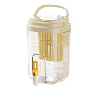Fangxuee Hervidor de Agua Fría con Grifo, Jarra para Jugo, Dispensador de Bebidas de Plástico para el Hogar, Recipiente para Bebidas con Filtro de 2L A