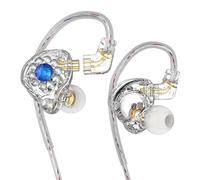 Fangxuee In Ear Monitores Auriculares Auriculares 11mm Pet Diafragma Compuesto Dinámico Auricular 3.5mm Transparente Sin Micrófono