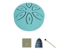 Fangxuee Instrumentos Musicales para Niños Orff Instruments Crafts Mini Tambor 3 Pulgadas 6 Tonos Azul Lago